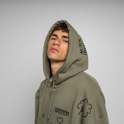 Graffiti Oversized Hoody